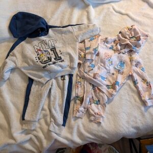 Set Of 2 Boys Jogger / Hoodie Outfits Coco Melon And Paw Patrol